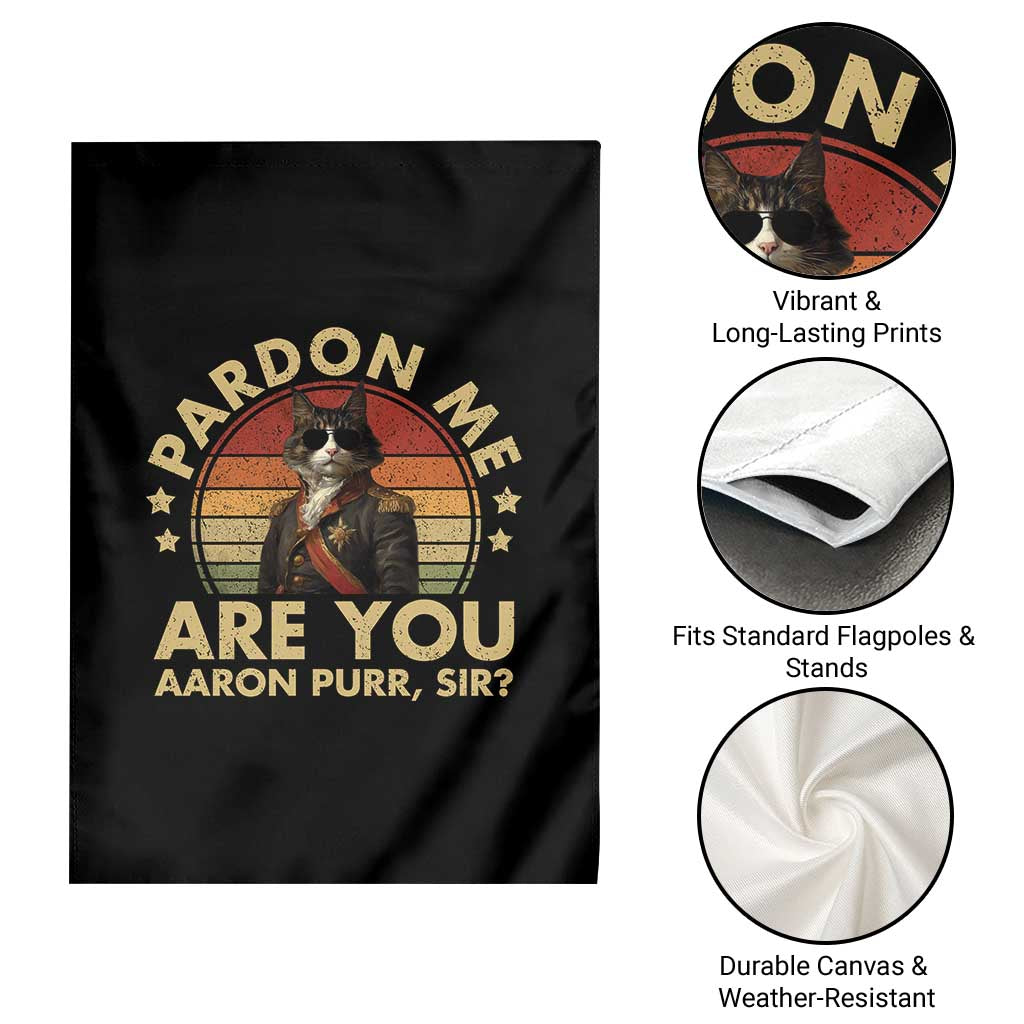 Alexander Hamilton Cat Garden Flag Funny Gifts For Fans Cat Lovers - Wonder Print Shop