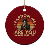 Alexander Hamilton Cat Ceramic Ornament Funny Gifts For Fans Cat Lovers - Wonder Print Shop