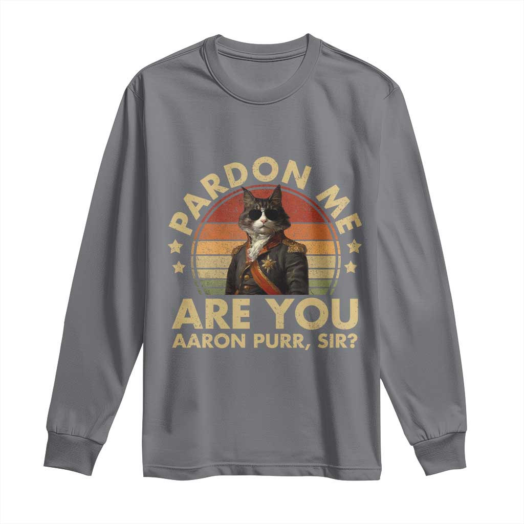 Alexander Hamilton Cat Long Sleeve Shirt Funny Gifts For Fans Cat Lovers - Wonder Print Shop