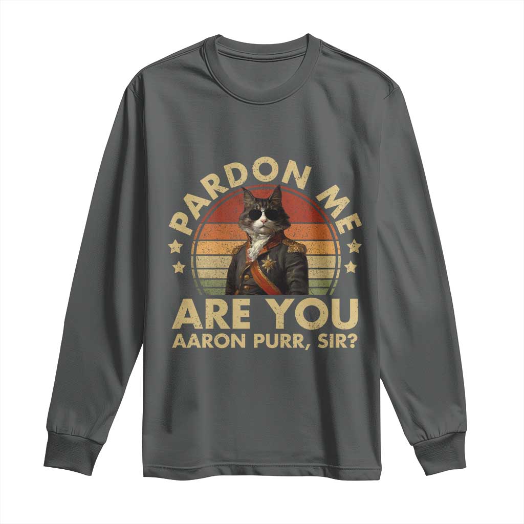 Alexander Hamilton Cat Long Sleeve Shirt Funny Gifts For Fans Cat Lovers - Wonder Print Shop