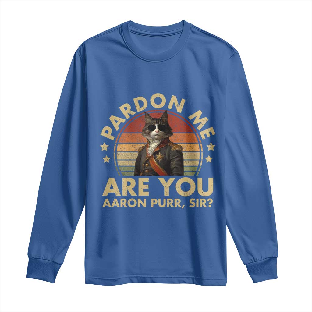 Alexander Hamilton Cat Long Sleeve Shirt Funny Gifts For Fans Cat Lovers - Wonder Print Shop