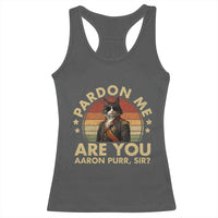 Alexander Hamilton Cat Racerback Tank Top Funny Gifts For Fans Cat Lovers - Wonder Print Shop