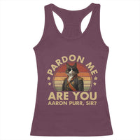 Alexander Hamilton Cat Racerback Tank Top Funny Gifts For Fans Cat Lovers - Wonder Print Shop
