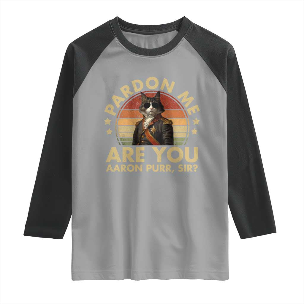 Alexander Hamilton Cat Raglan Shirt Funny Gifts For Fans Cat Lovers - Wonder Print Shop