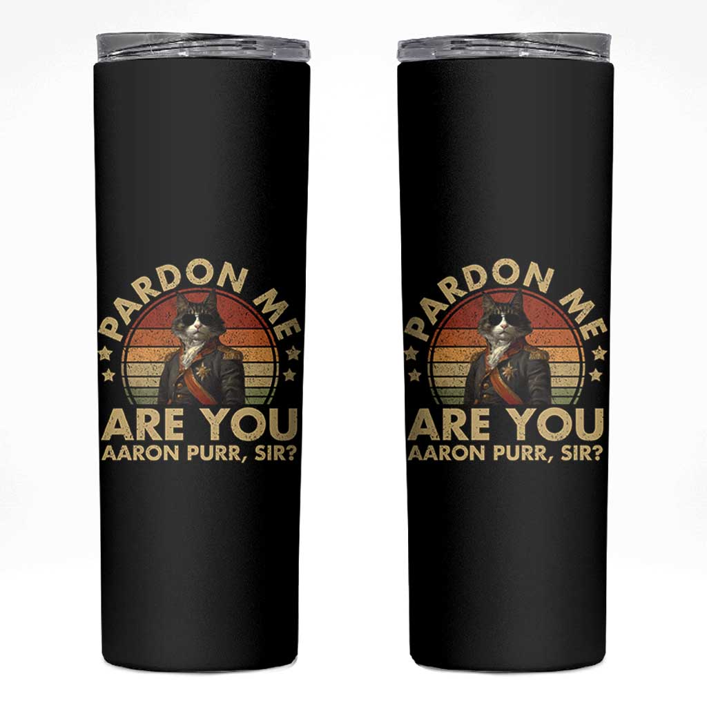 Alexander Hamilton Cat Skinny Tumbler Funny Gifts For Fans Cat Lovers - Wonder Print Shop