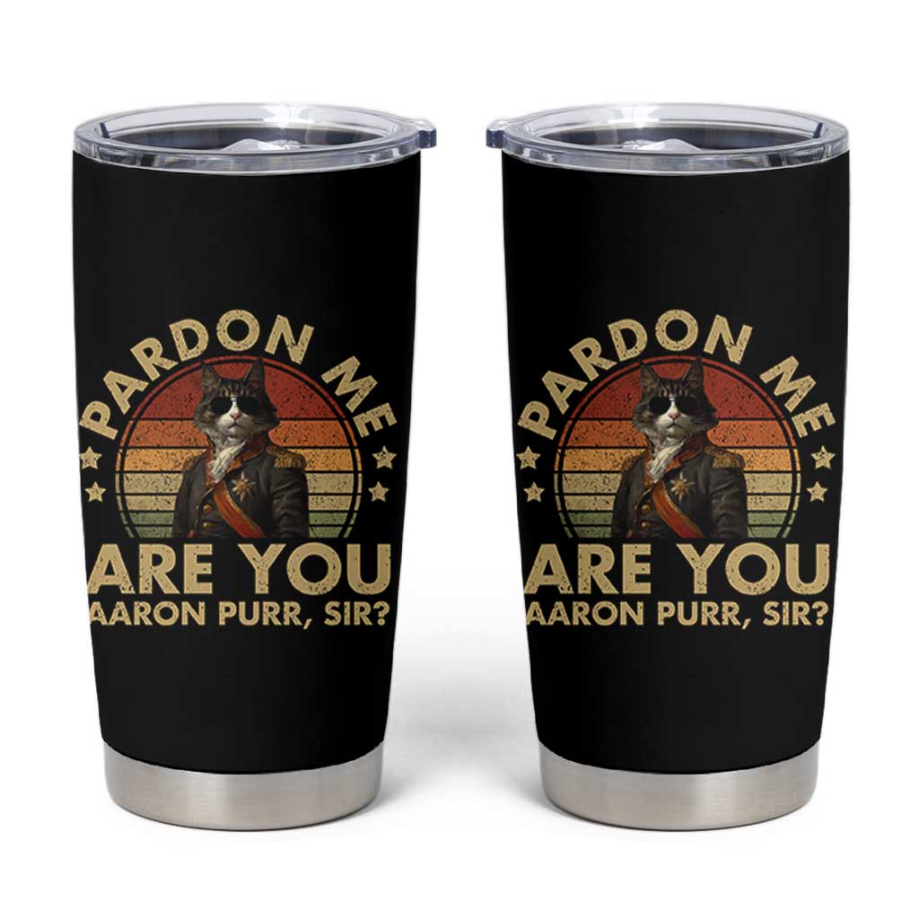 Alexander Hamilton Cat Tumbler Cup Funny Gifts For Fans Cat Lovers - Wonder Print Shop