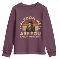 Alexander Hamilton Cat Youth Sweatshirt Funny Gifts For Fans Cat Lovers - Wonder Print Shop
