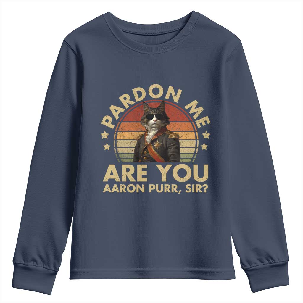 Alexander Hamilton Cat Youth Sweatshirt Funny Gifts For Fans Cat Lovers - Wonder Print Shop