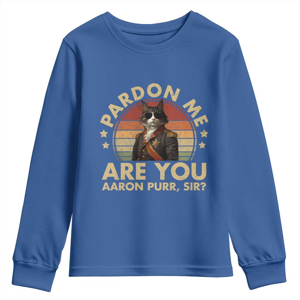 Alexander Hamilton Cat Youth Sweatshirt Funny Gifts For Fans Cat Lovers - Wonder Print Shop