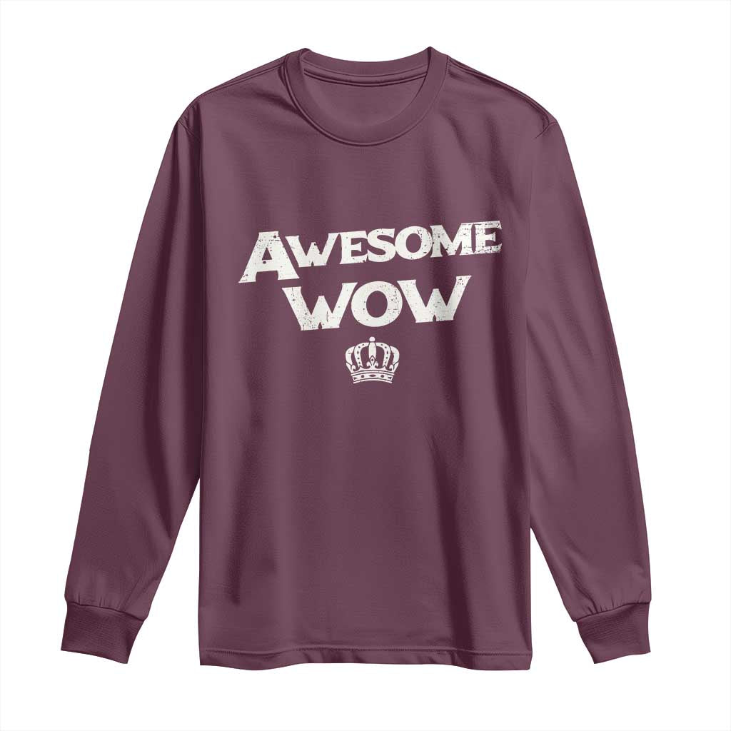 Awesome Wow Long Sleeve Shirt Alexander Hamilton Lover - Wonder Print Shop