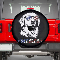 Merica Golden Retriever Spare Tire Cover 4th of July Dog Patriotic Dog Mom - Wonder Print Shop