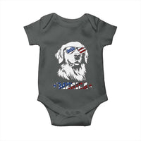 Merica Golden Retriever Baby Onesie 4th of July Dog Patriotic Dog Mom - Wonder Print Shop