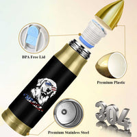 Merica Golden Retriever Bullet Tumbler 4th of July Dog Patriotic Dog Mom - Wonder Print Shop