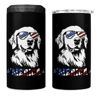 Merica Golden Retriever 4 in 1 Can Cooler Tumbler 4th of July Dog Patriotic Dog Mom - Wonder Print Shop