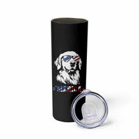 Merica Golden Retriever Skinny Tumbler 4th of July Dog Patriotic Dog Mom - Wonder Print Shop