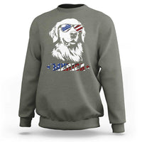 Merica Golden Retriever Sweatshirt 4th of July Dog Patriotic Dog Mom - Wonder Print Shop