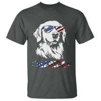 Merica Golden Retriever T Shirt 4th of July Dog Patriotic Dog Mom - Wonder Print Shop