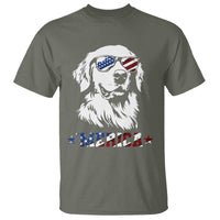 Merica Golden Retriever T Shirt 4th of July Dog Patriotic Dog Mom - Wonder Print Shop