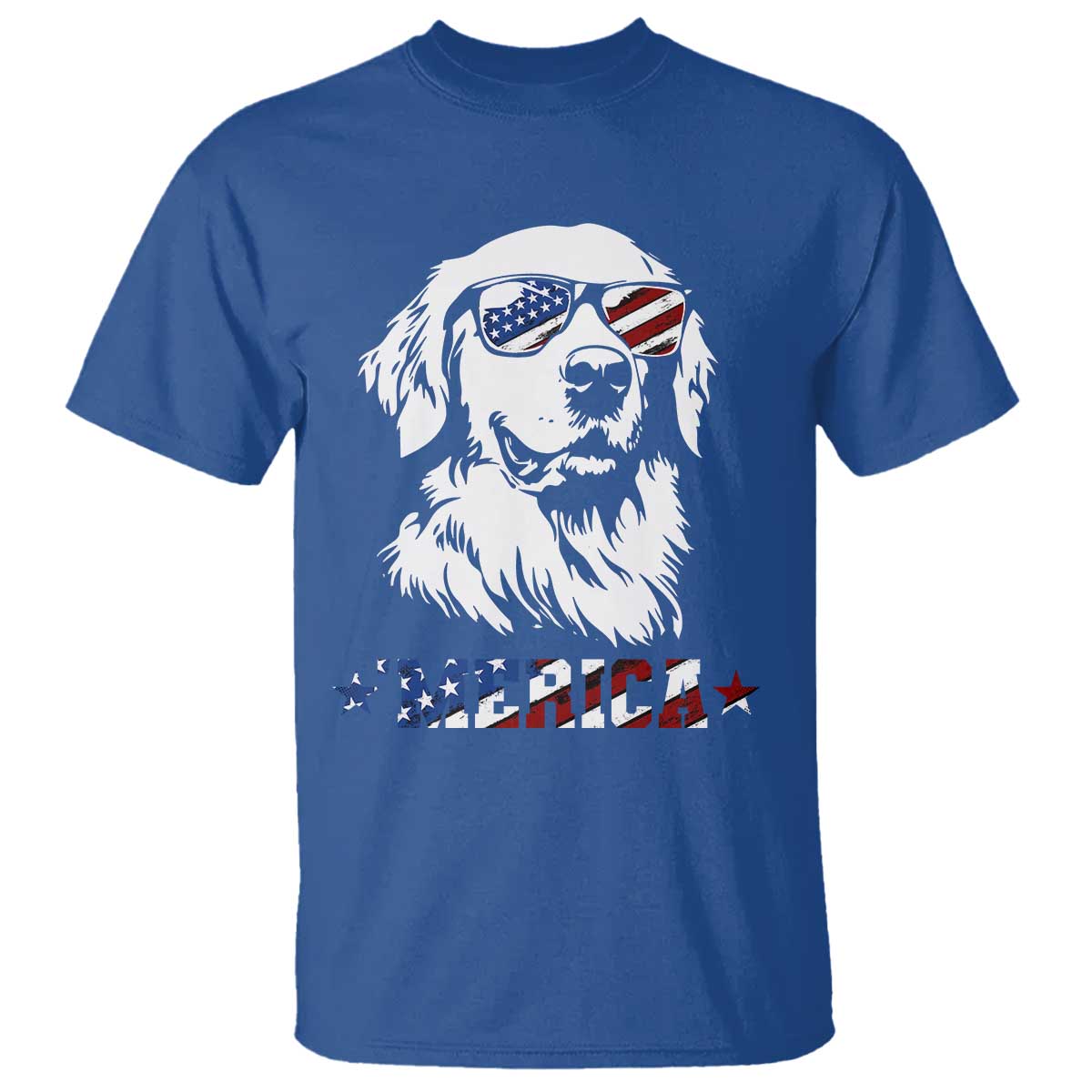 Merica Golden Retriever T Shirt 4th of July Dog Patriotic Dog Mom - Wonder Print Shop
