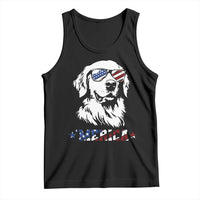 Merica Golden Retriever Tank Top 4th of July Dog Patriotic Dog Mom - Wonder Print Shop