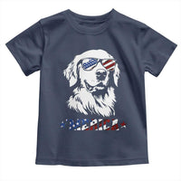 Merica Golden Retriever Toddler T Shirt 4th of July Dog Patriotic Dog Mom - Wonder Print Shop