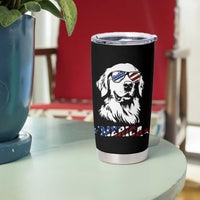 Merica Golden Retriever Tumbler Cup 4th of July Dog Patriotic Dog Mom - Wonder Print Shop