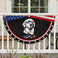 Merica Golden Retriever Patriotic Fan Flag 4th of July Dog Dog Mom