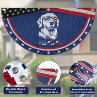 Merica Golden Retriever Patriotic Fan Flag 4th of July Dog Dog Mom