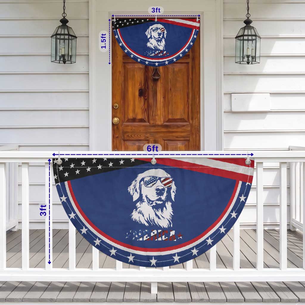 Merica Golden Retriever Patriotic Fan Flag 4th of July Dog Dog Mom