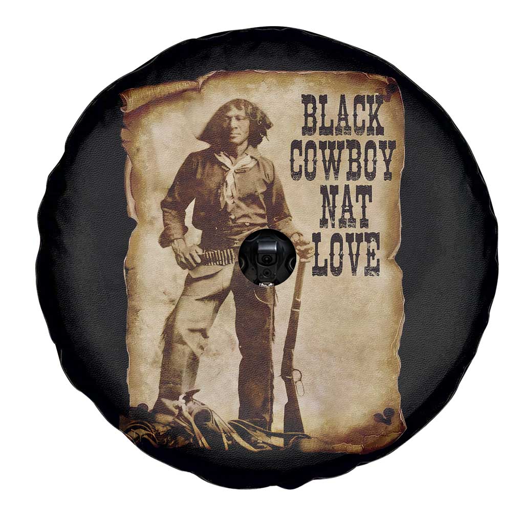 Black Cowboy Nat Love Spare Tire Cover African American Western Rodeo Melanin Black History Texas - Wonder Print Shop