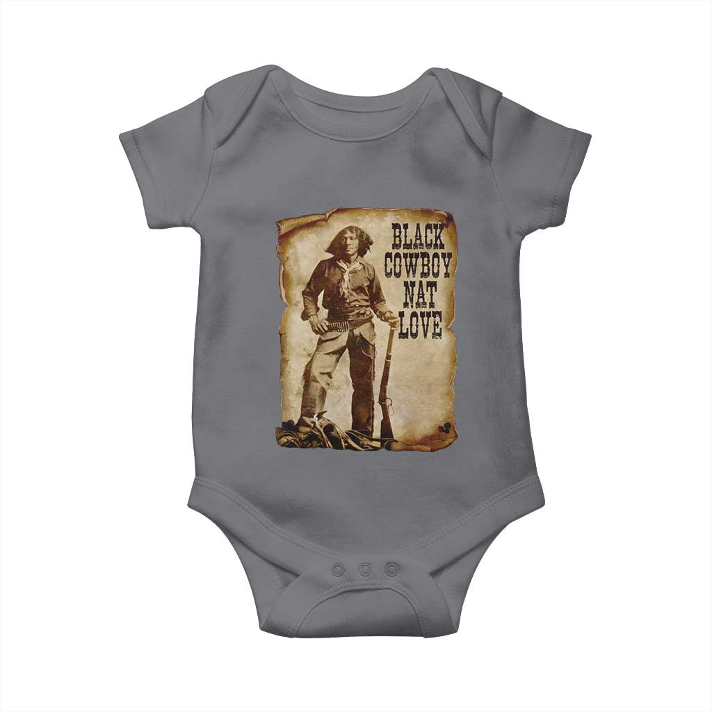 Black Cowboy Nat Love Baby Onesie African American Western Rodeo Melanin Black History Texas - Wonder Print Shop
