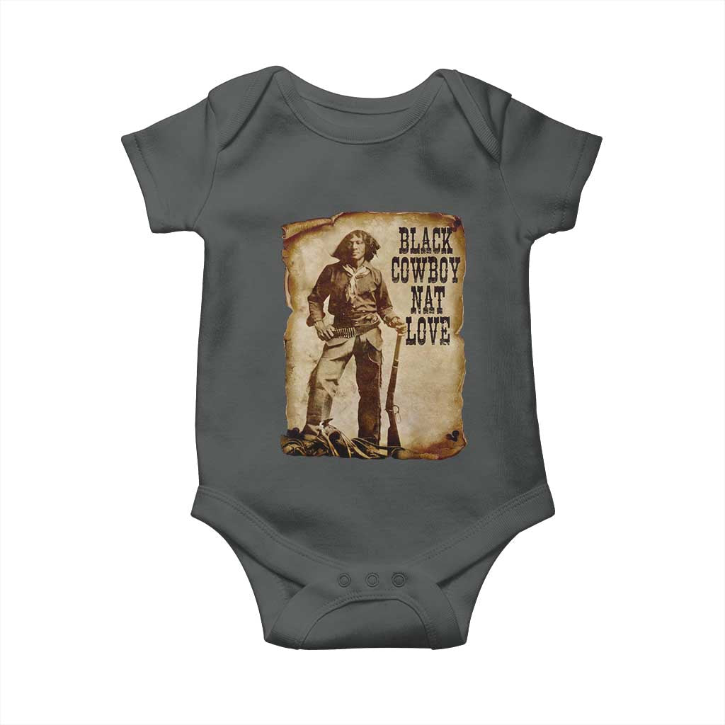 Black Cowboy Nat Love Baby Onesie African American Western Rodeo Melanin Black History Texas - Wonder Print Shop