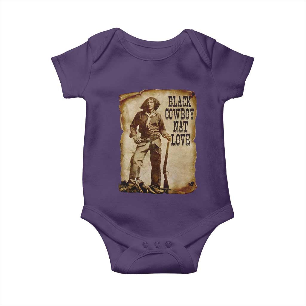 Black Cowboy Nat Love Baby Onesie African American Western Rodeo Melanin Black History Texas - Wonder Print Shop