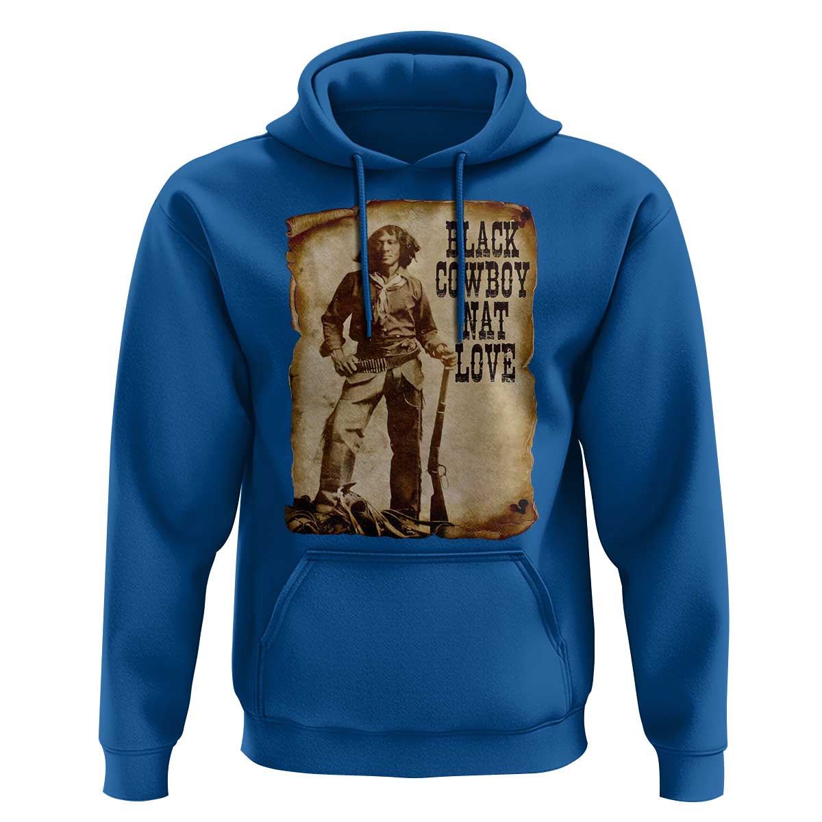 Black Cowboy Nat Love Hoodie African American Western Rodeo Melanin Black History Texas - Wonder Print Shop
