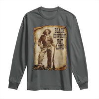 Black Cowboy Nat Love Long Sleeve Shirt African American Western Rodeo Melanin Black History Texas - Wonder Print Shop