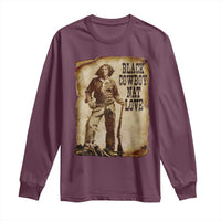 Black Cowboy Nat Love Long Sleeve Shirt African American Western Rodeo Melanin Black History Texas - Wonder Print Shop