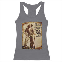 Black Cowboy Nat Love Racerback Tank Top African American Western Rodeo Melanin Black History Texas - Wonder Print Shop