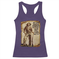 Black Cowboy Nat Love Racerback Tank Top African American Western Rodeo Melanin Black History Texas - Wonder Print Shop