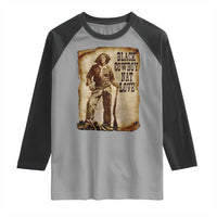 Black Cowboy Nat Love Raglan Shirt African American Western Rodeo Melanin Black History Texas - Wonder Print Shop