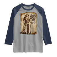 Black Cowboy Nat Love Raglan Shirt African American Western Rodeo Melanin Black History Texas - Wonder Print Shop