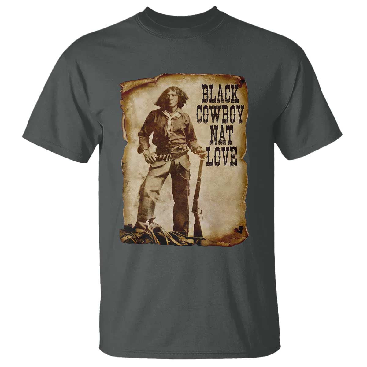 Black Cowboy Nat Love T Shirt African American Western Rodeo Melanin Black History Texas - Wonder Print Shop