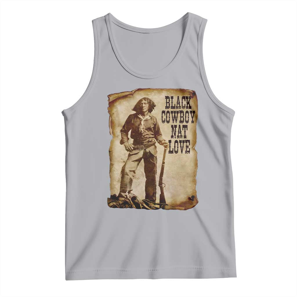 Black Cowboy Nat Love Tank Top African American Western Rodeo Melanin Black History Texas - Wonder Print Shop