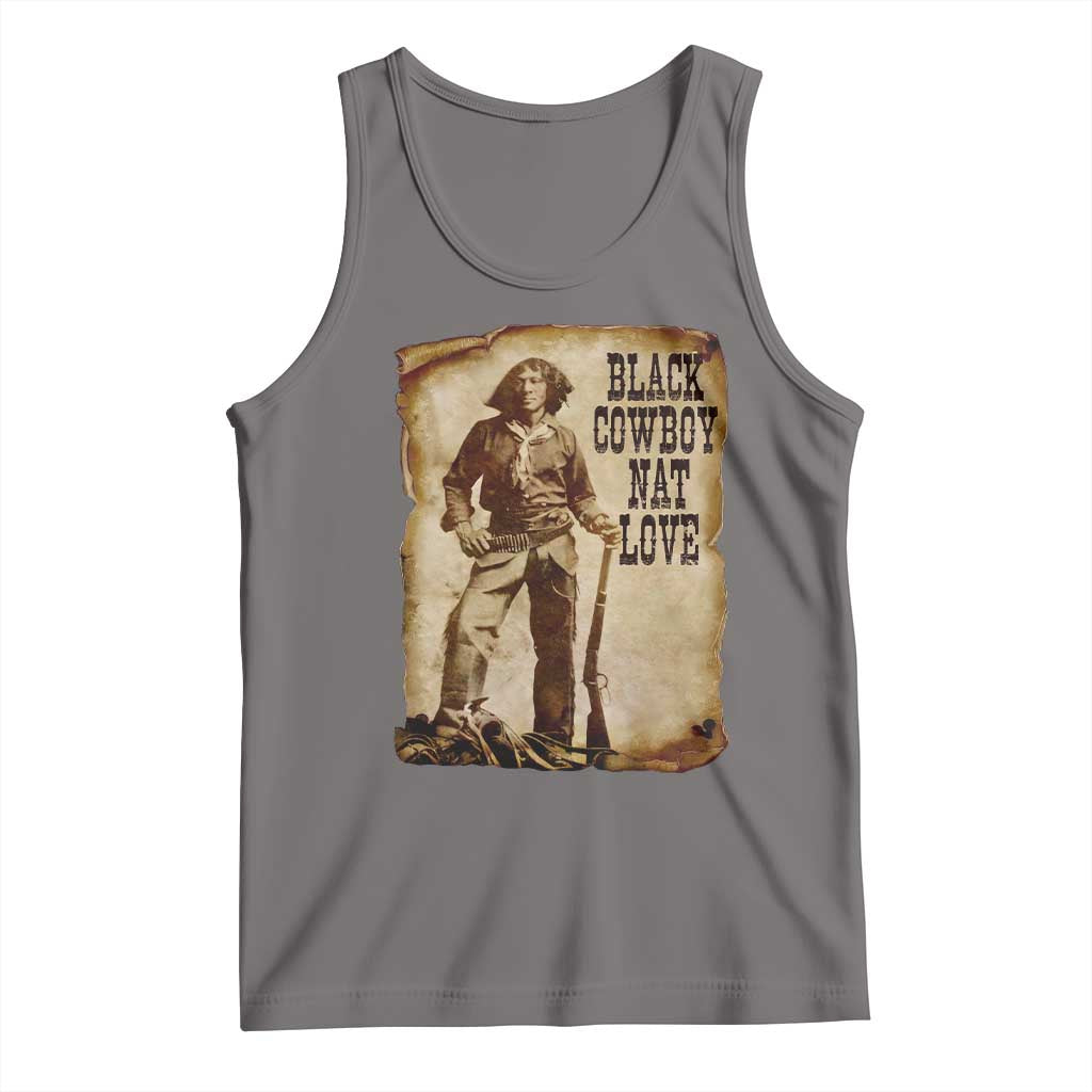 Black Cowboy Nat Love Tank Top African American Western Rodeo Melanin Black History Texas - Wonder Print Shop
