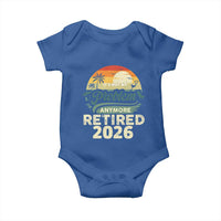 Retired 2026 Baby Onesie Vintage Retro Retirement Not My Problem Anymore