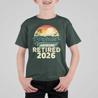 Retired 2026 T Shirt For Kid Vintage Retro Retirement Not My Problem Anymore