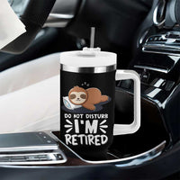 Funny Retirement Gifts Tumbler With Handle Do Not Disturb Im Retired Sloth