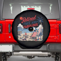 Retirement Gifts For Her Spare Tire Cover Retro Retired Free And Fabulous Beach Summer Vacation Vintage