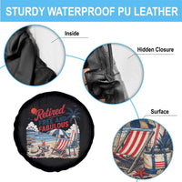 Retirement Gifts For Her Spare Tire Cover Retro Retired Free And Fabulous Beach Summer Vacation Vintage