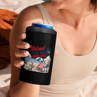 Retirement Gifts For Her 4 in 1 Can Cooler Tumbler Retro Retired Free And Fabulous Beach Summer Vacation Vintage