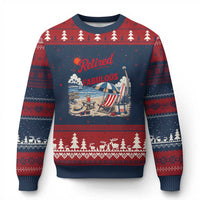 Retirement Gifts For Her Ugly Christmas Sweater Retro Retired Free And Fabulous Beach Summer Vacation Vintage